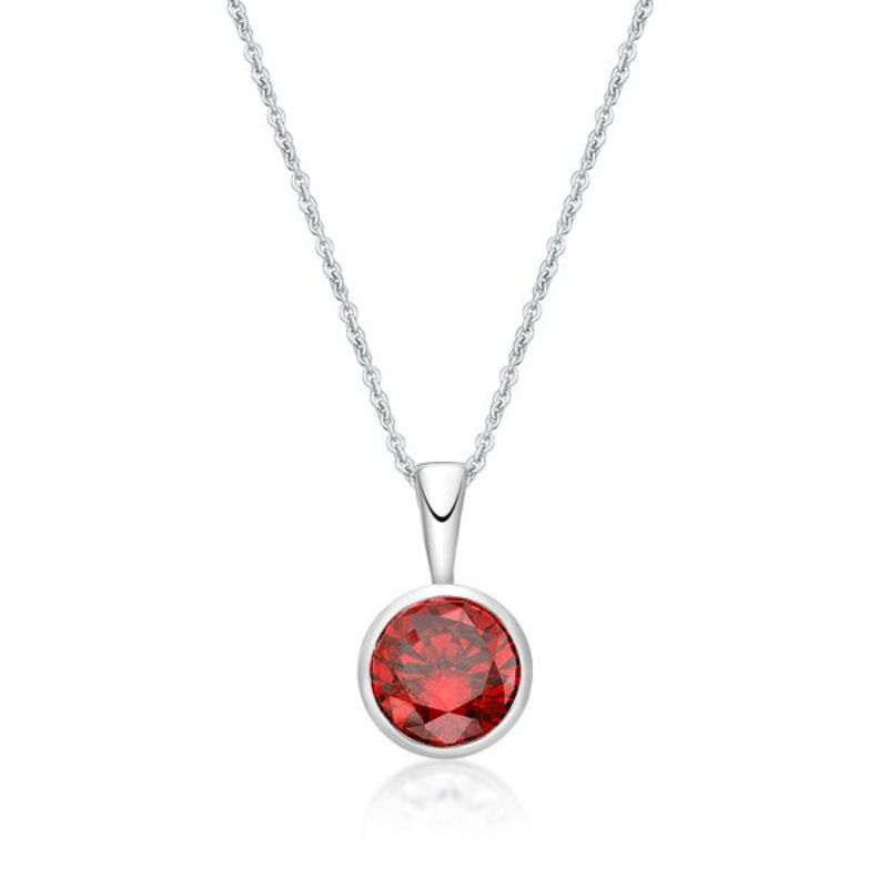 Picture of JANUARY   , 5mm BEZEL PENDANT with CHAIN